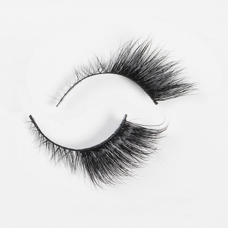 3d Three-dimensional Mink Hair False Eyelashes Natural Thick Eye Tail Lengthening Messy Curl