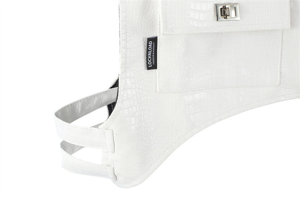 PU Leather Half Body Vest Man