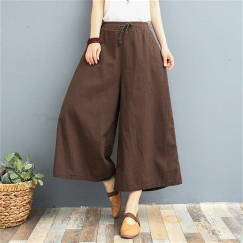 Women's Fashion Loose Linen Casual Leggings