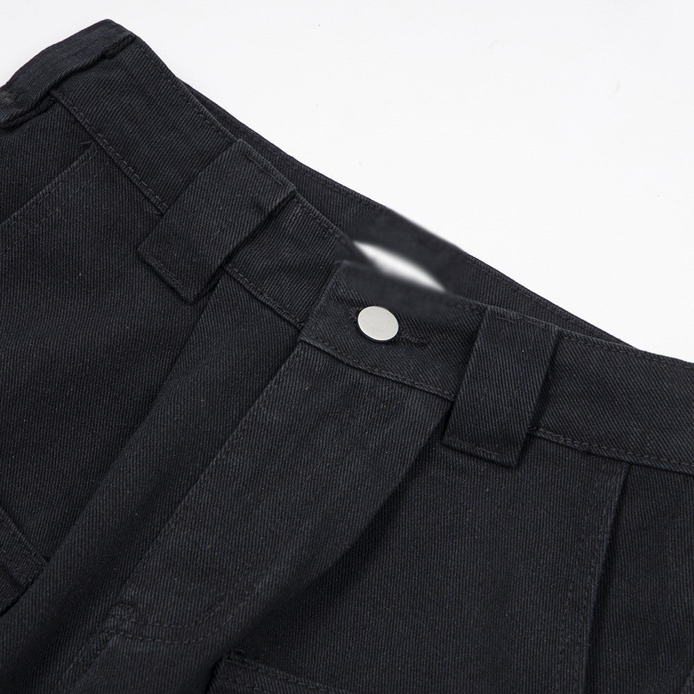Loose Leisure Workwear Washed Jeans Male