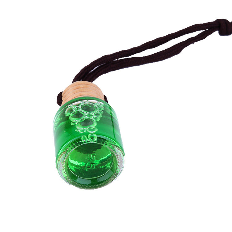 Car Air Freshing Agent Glass Bottle Aromatherapy Automobile Hanging Ornament
