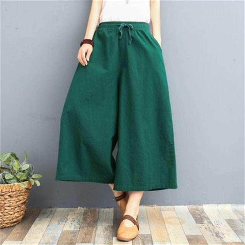 Women's Fashion Loose Linen Casual Leggings