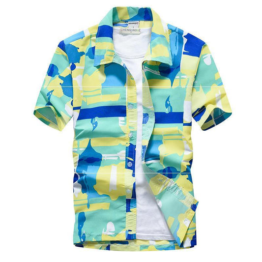 Man in a five-sleeved shirt
