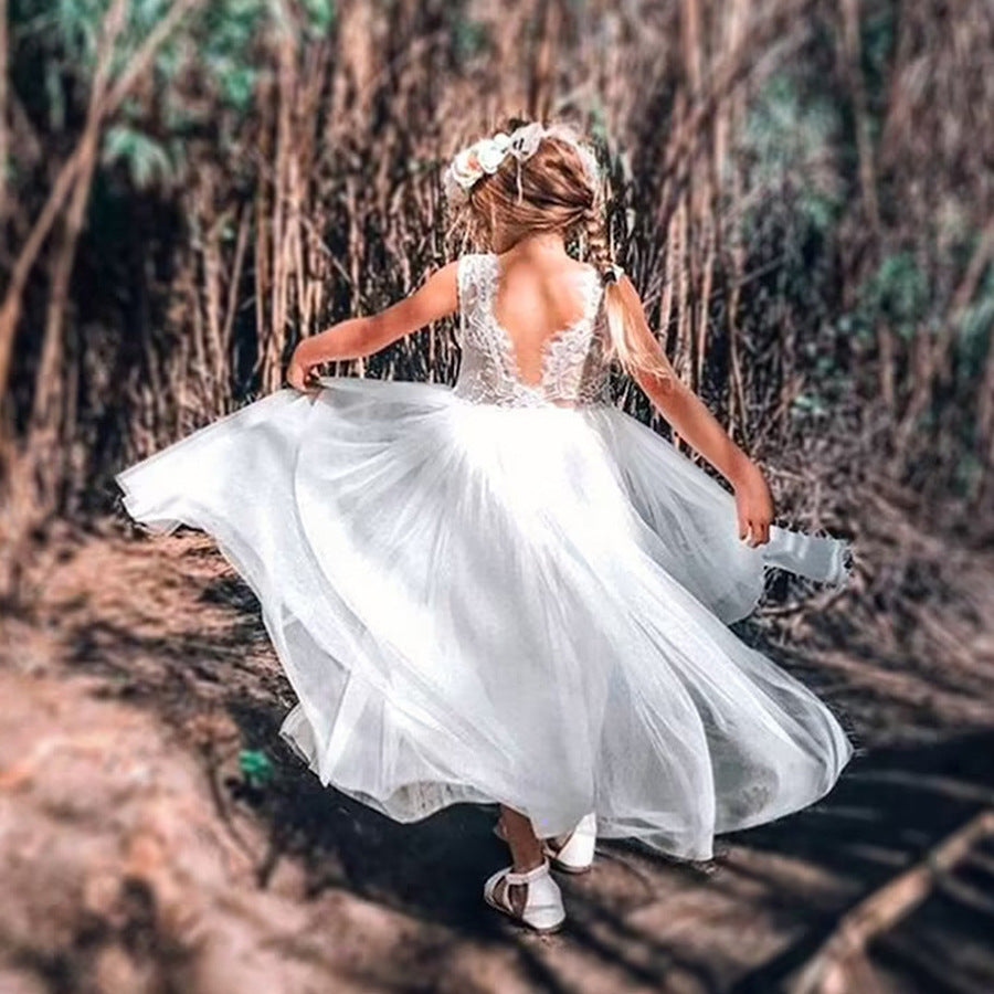Fashion Personality Children Princess Long Dress