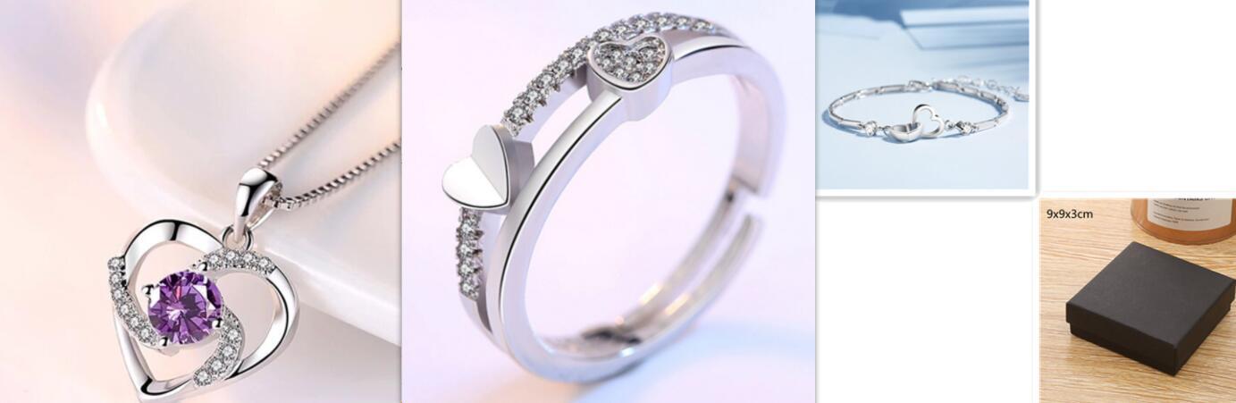 Pulseras de plata de ley 925 para mujer