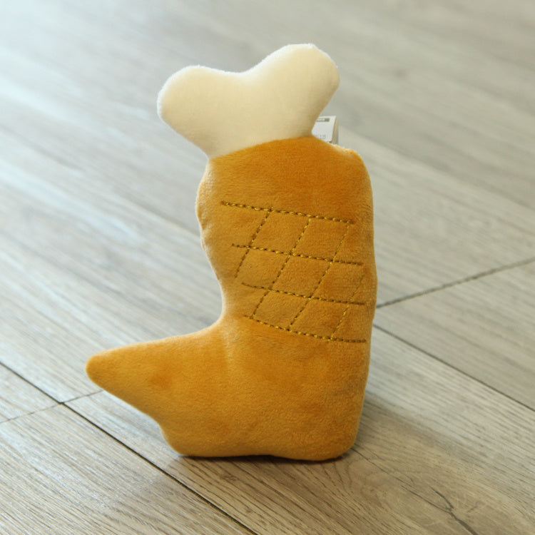 Dog French Afternoon Tea Sound Plush Molar Toy