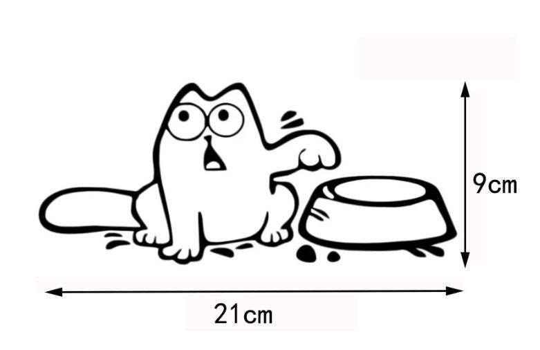 Creative Hungry Cat Automobile Sticker Special Decoration
