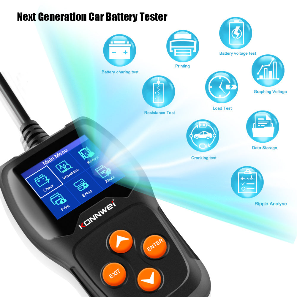Home Motorcycle Battery Car Detector