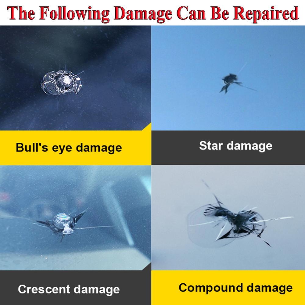 Automobile glass repair tool front windshield