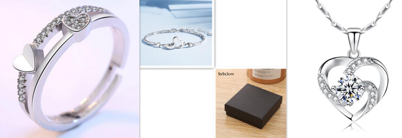 Pulseras de plata de ley 925 para mujer