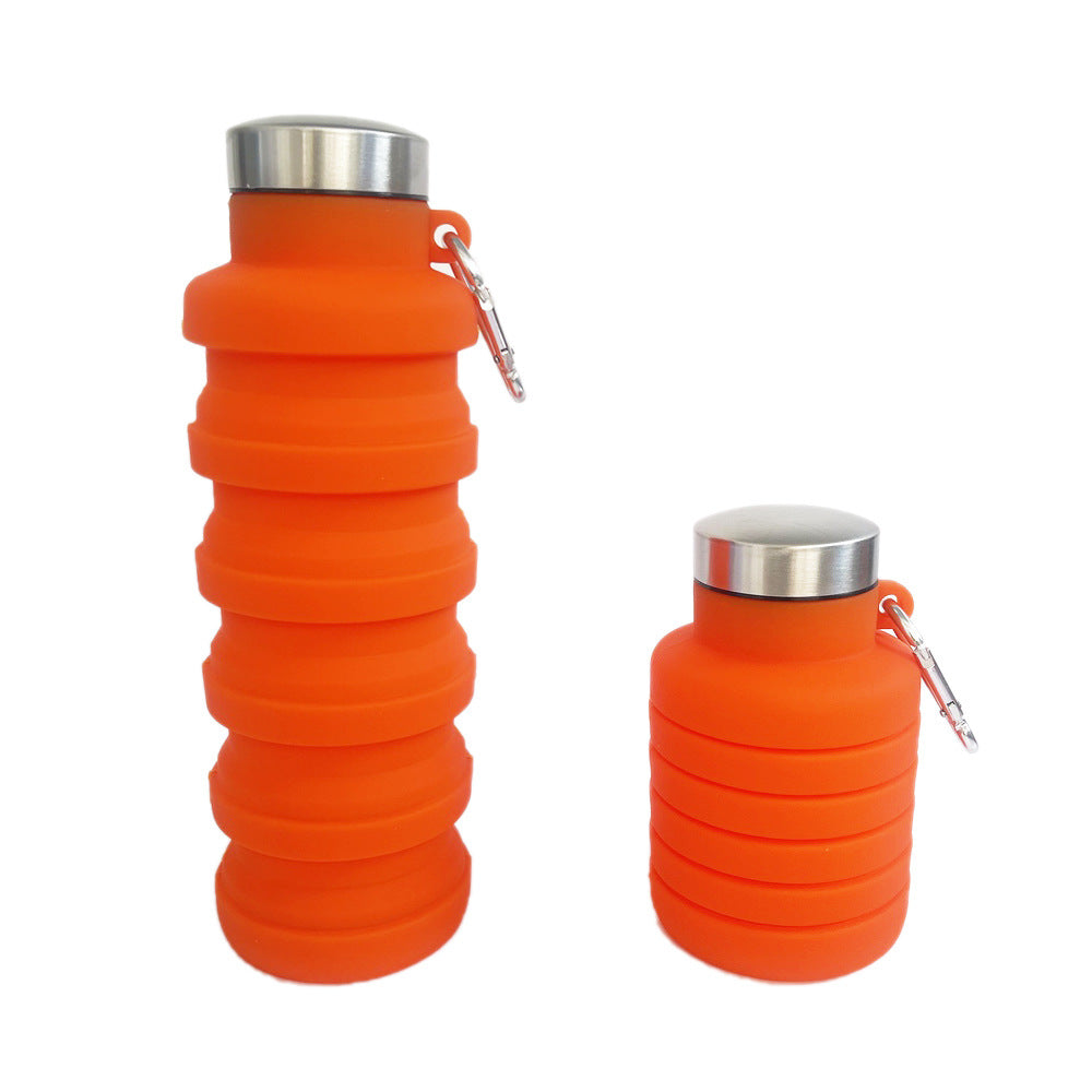 Taza plegable de silicona portátil al aire libre taza retráctil