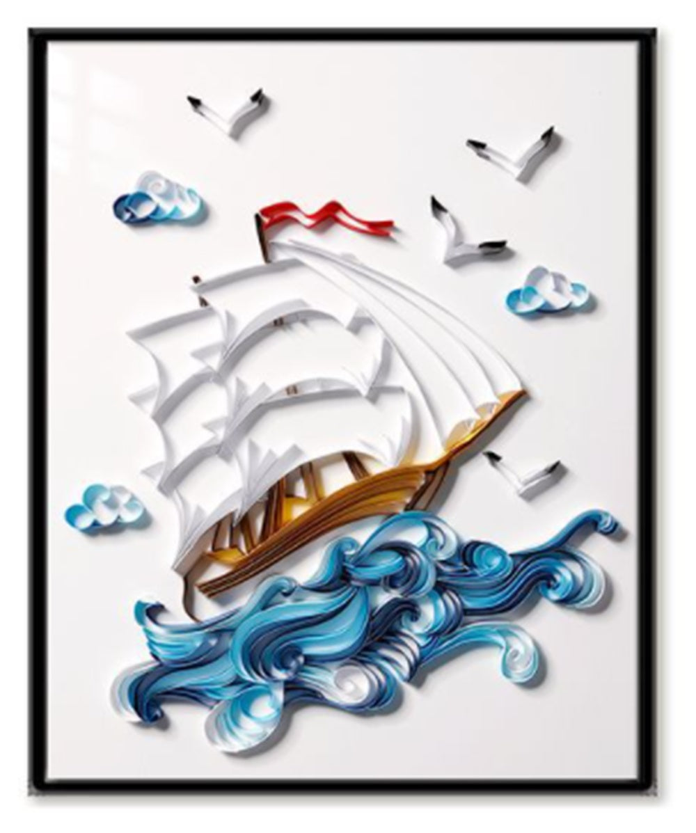 Pintura de papel acolchado artesanías creativas hechas a mano