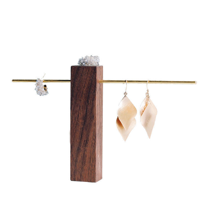 Simple walnut jewelry display