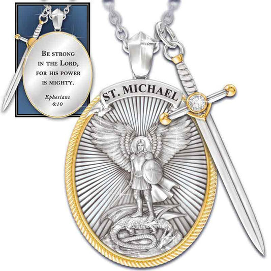 Creative Round Shield Alloy Pendant
