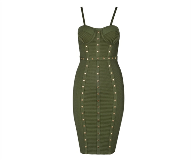 Fashion Handmade Beaded Sling Dress Bandage Short Skirt