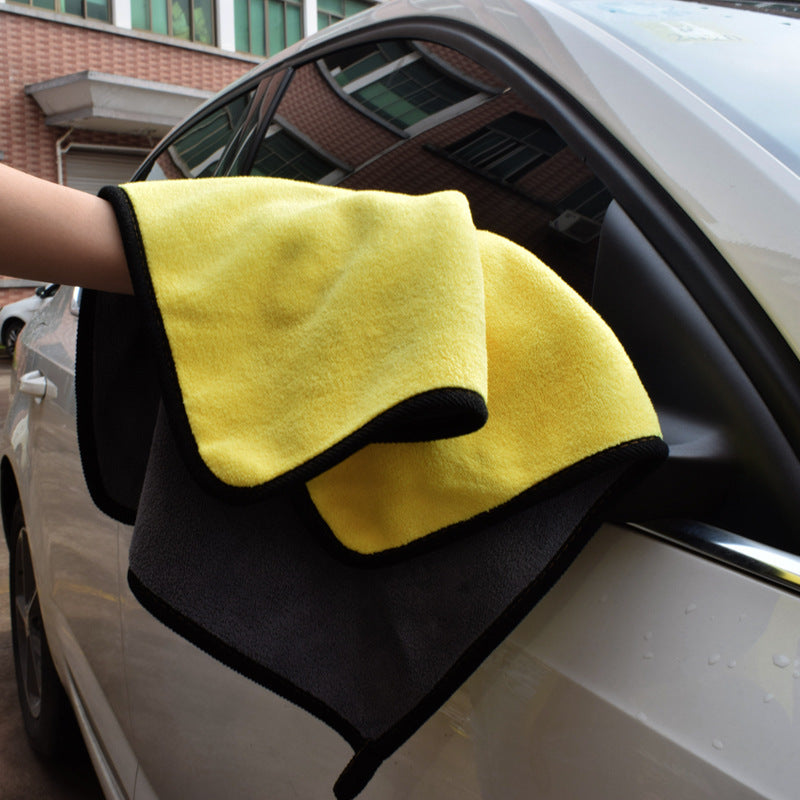 Toalla de limpieza de dos lados para coche de doble uso