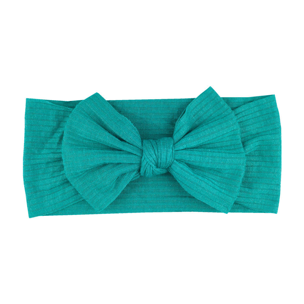 16-color Elastic Thread Single Layer Children Wide-edge Bow Baby Hair Band