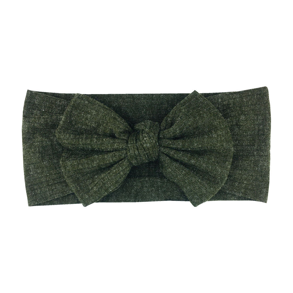 16-color Elastic Thread Single Layer Children Wide-edge Bow Baby Hair Band