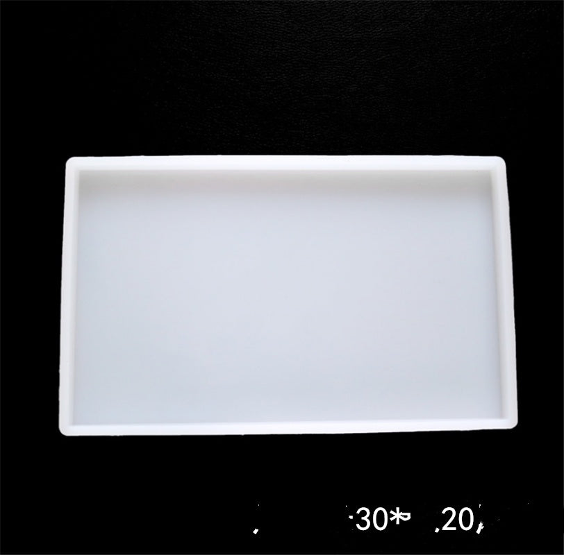 Diy Material Drop Glue Swing Table Base Tray Pressure Mud Plate Silicone Mold Handmade