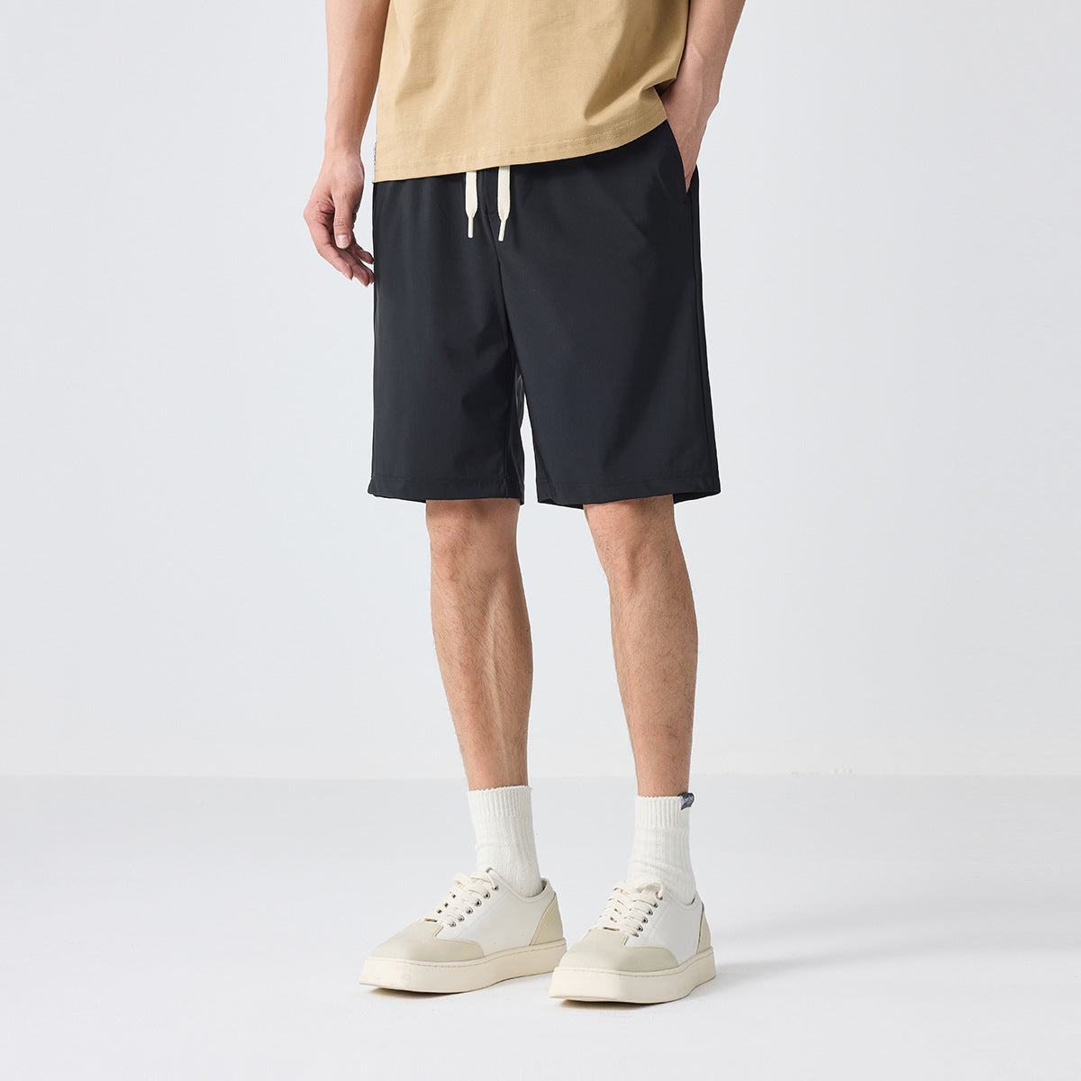 Simple Loose Cool Casual Shorts Straight Fifth Pants