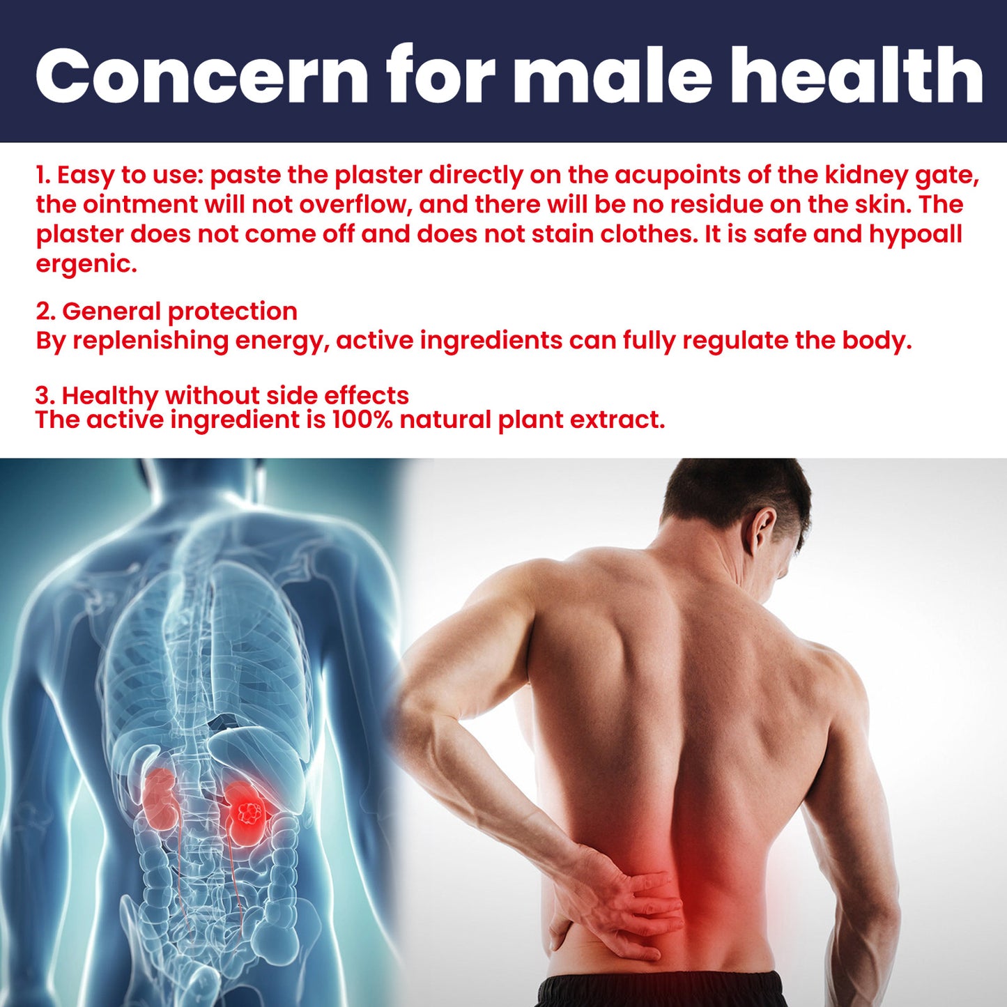 Men's Enhanced Patch Private Part Care Nourishing Kidney