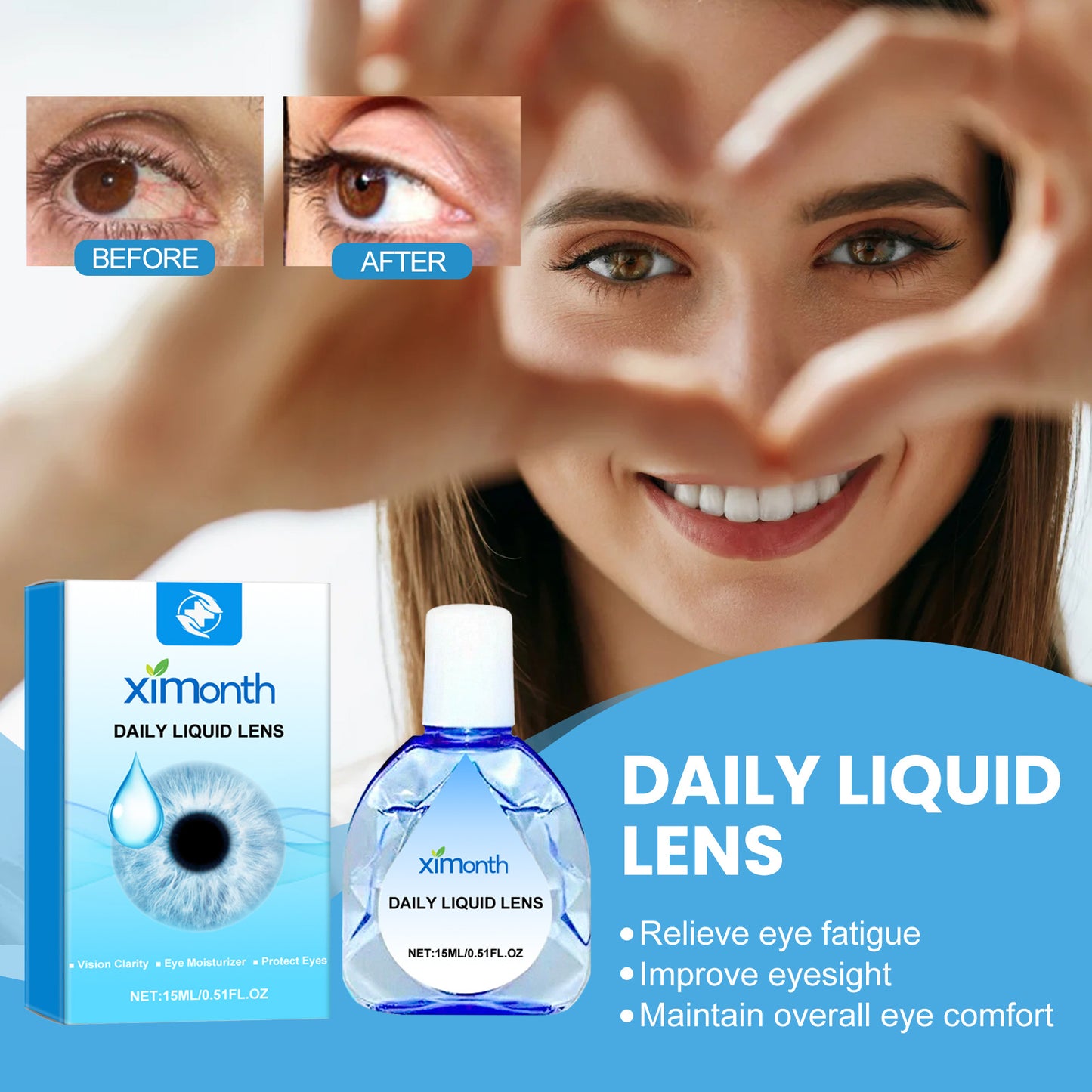 Relieve Eye Fatigue Dry Red Eye Moisturizing Care Solution
