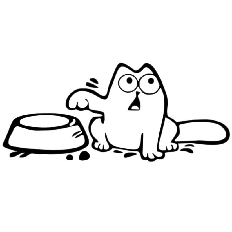 Creative Hungry Cat Automobile Sticker Special Decoration