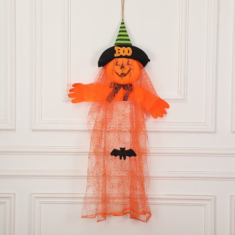 Halloween Decorations Yarn Foam Pumpkin Ghost Pendant