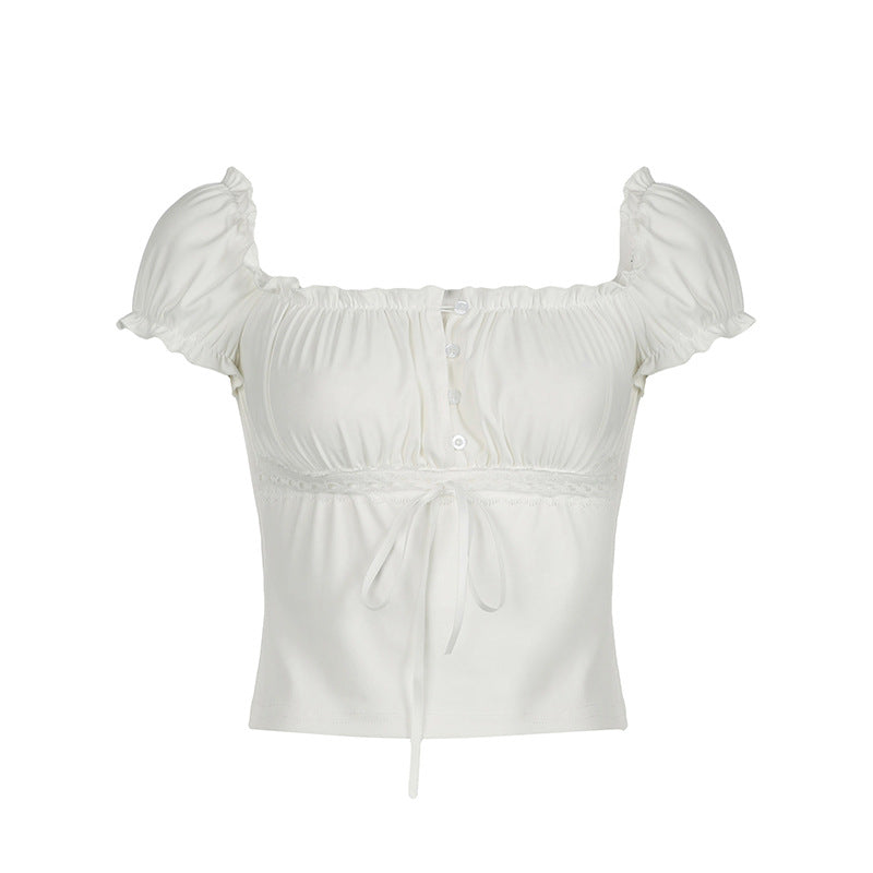 Sweet Girl Waist Trimming Versatile Top