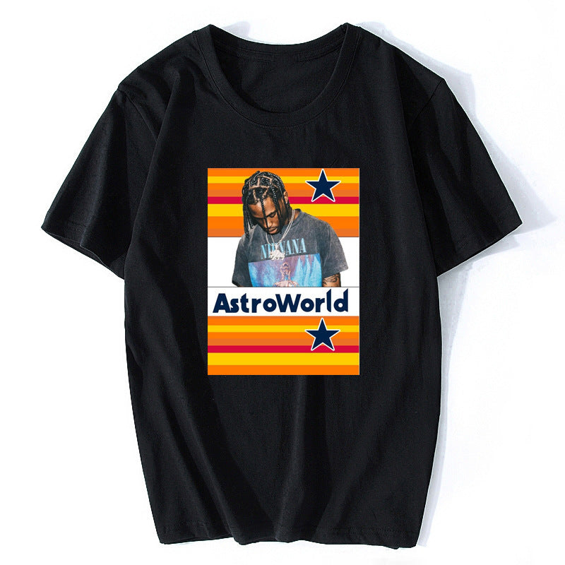 Summer Printed Men's Short Sleeve Thermal Shirt