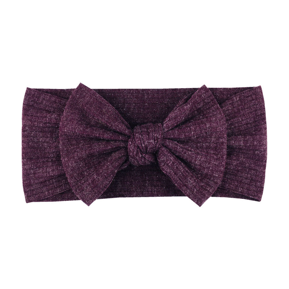 16-color Elastic Thread Single Layer Children Wide-edge Bow Baby Hair Band