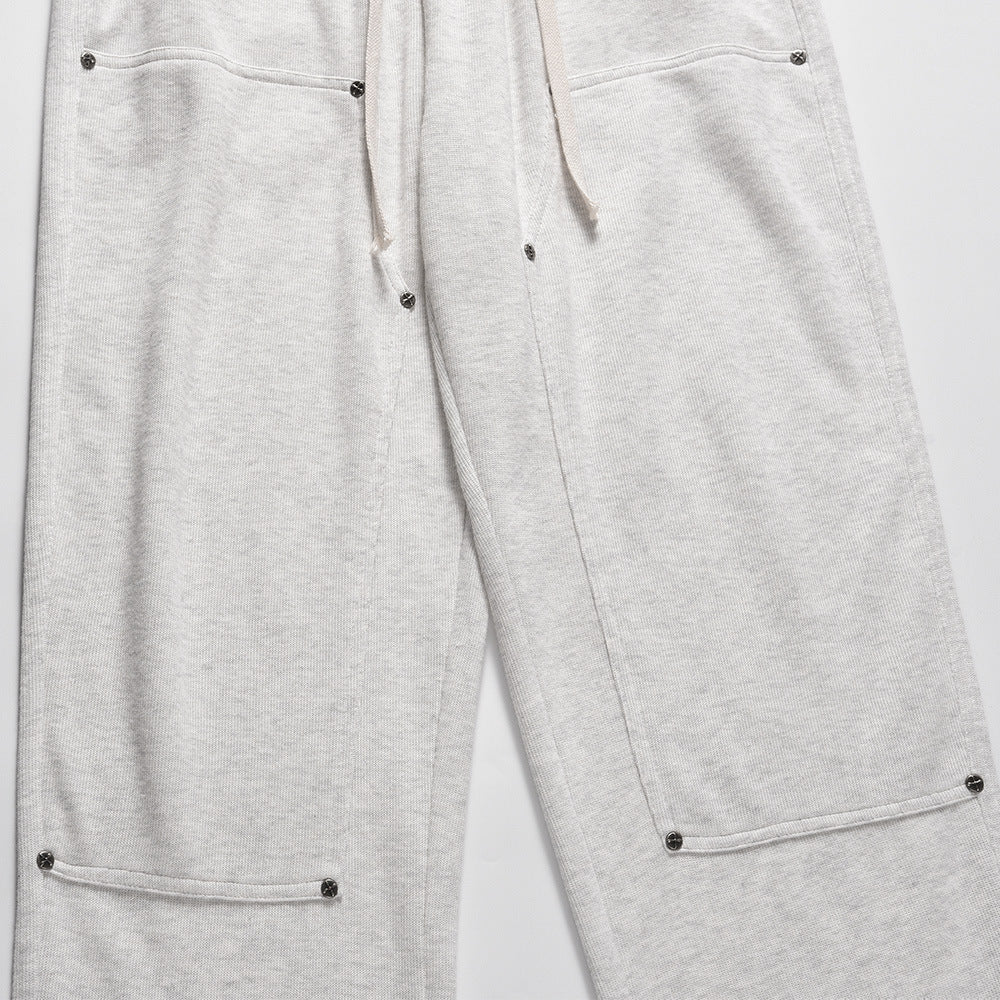 Men's Loose Casual Rivet Stitching Sports Pants