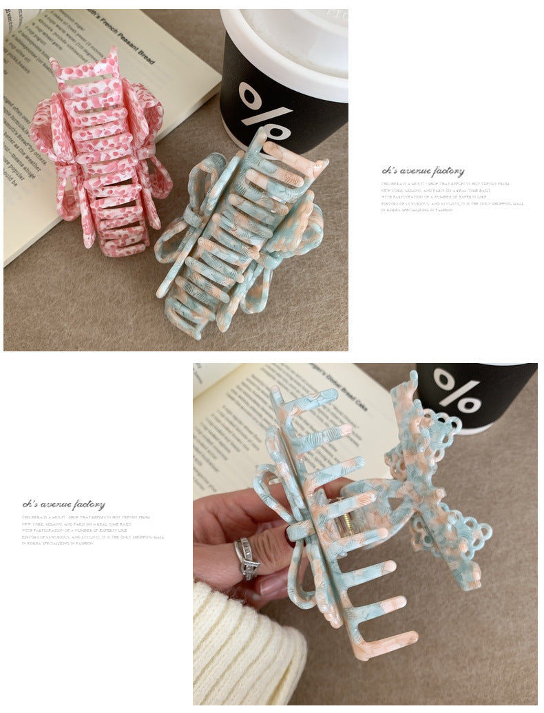 Acetate Lace Bow Barrettes Sweet Temperament Girl