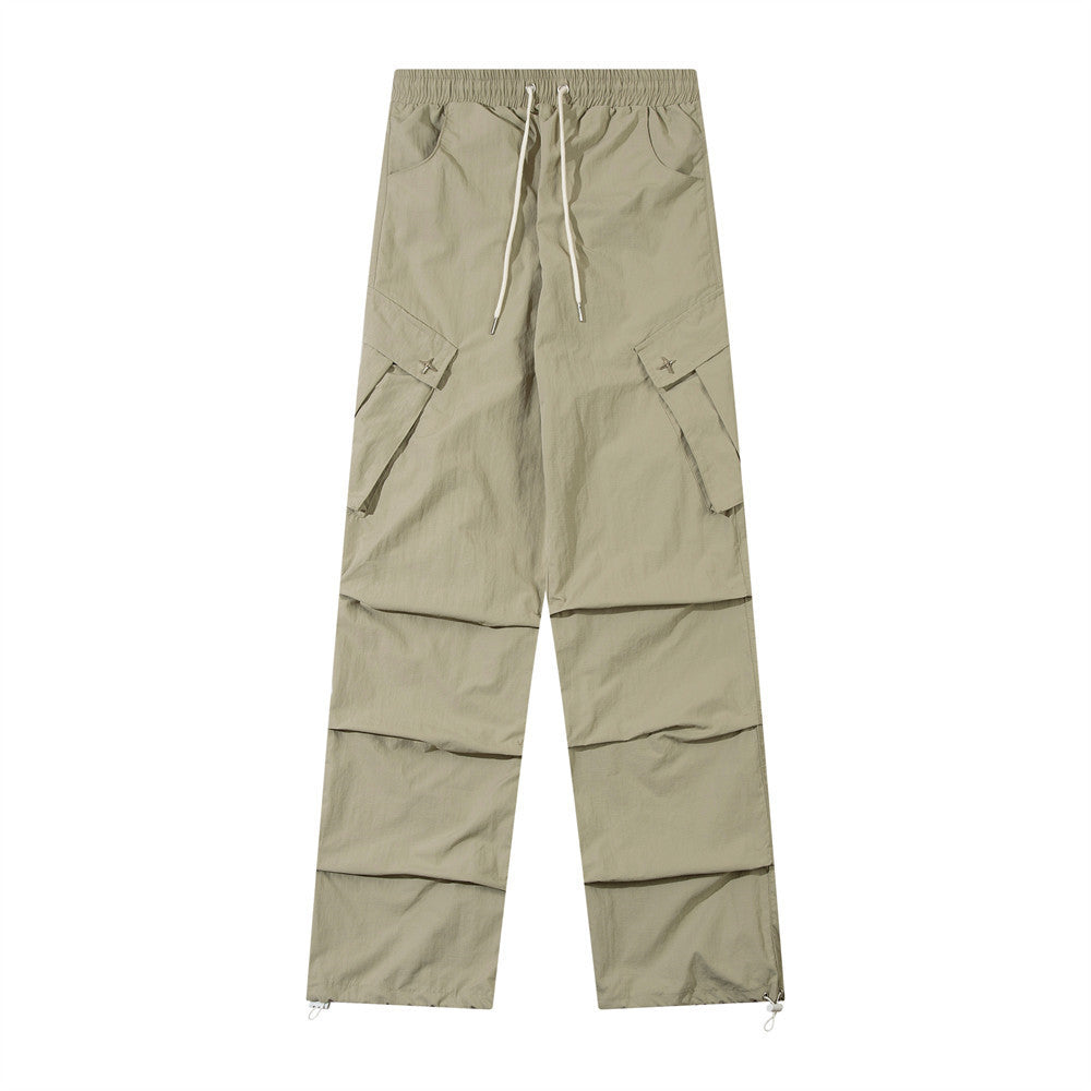 Men's Fashion Mechanical Style Pleated Workwear Casual Pants