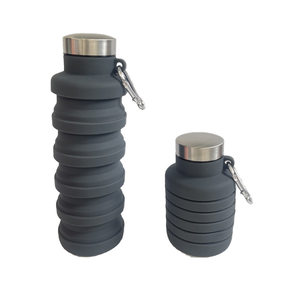 Taza plegable de silicona portátil al aire libre taza retráctil
