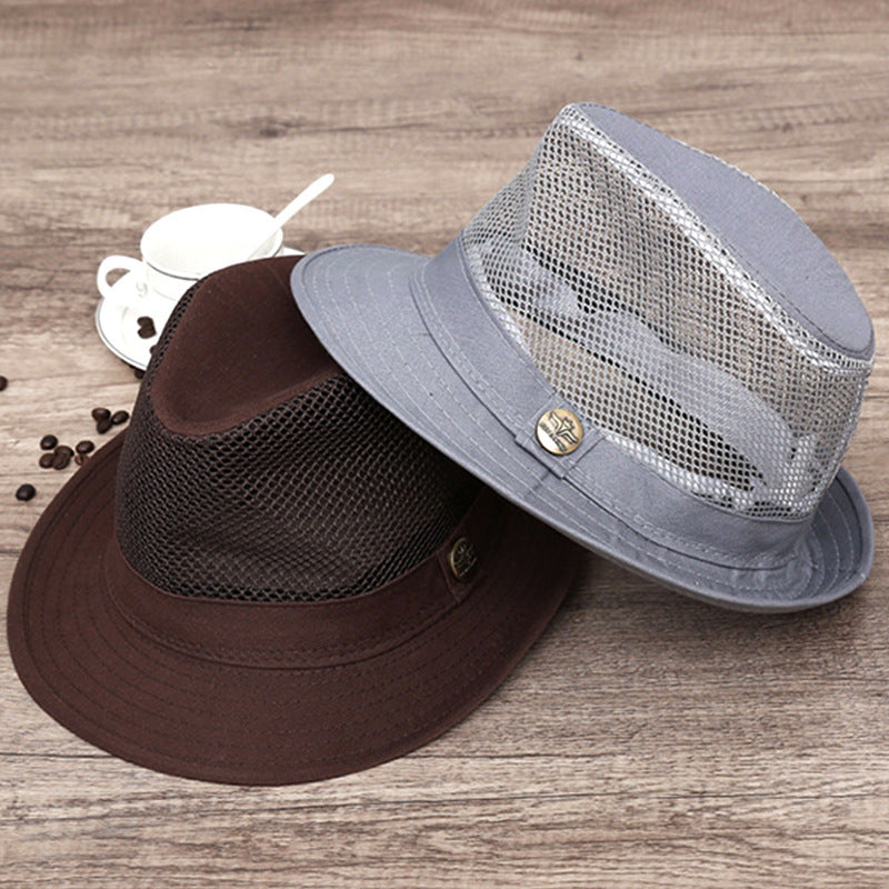 Men's Summer Breathable Mesh Straw Hat