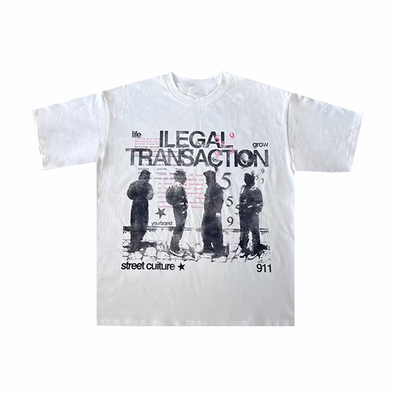 Pure Cotton Washed Old Short Wide BoxyT Shirt