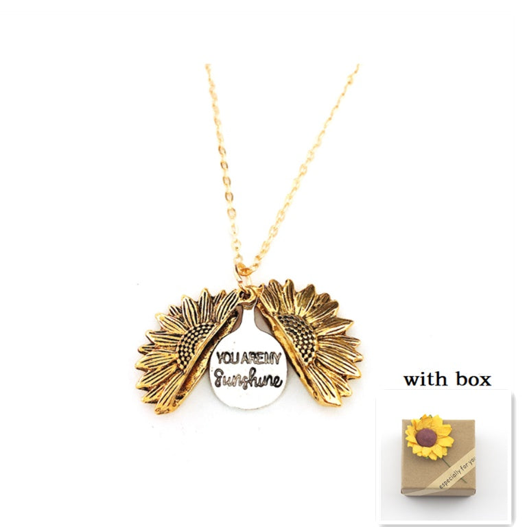 Collar de doble LETRAS DE GIRASOL