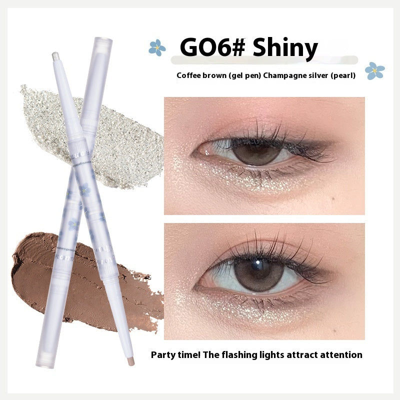 Ultra-fine Three-dimensional Brightening Double-headed Eye Shadow Pen Eye Shadow