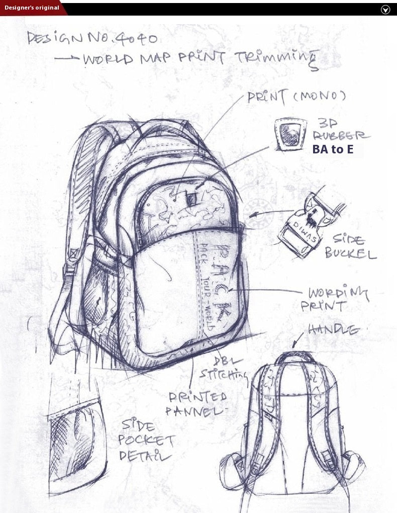 Casual Double-shoulder Aihua Lady Large Capacity Travel Backpack
