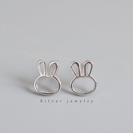 Cute Little Rabbit S925 Sterling Silver Earrings