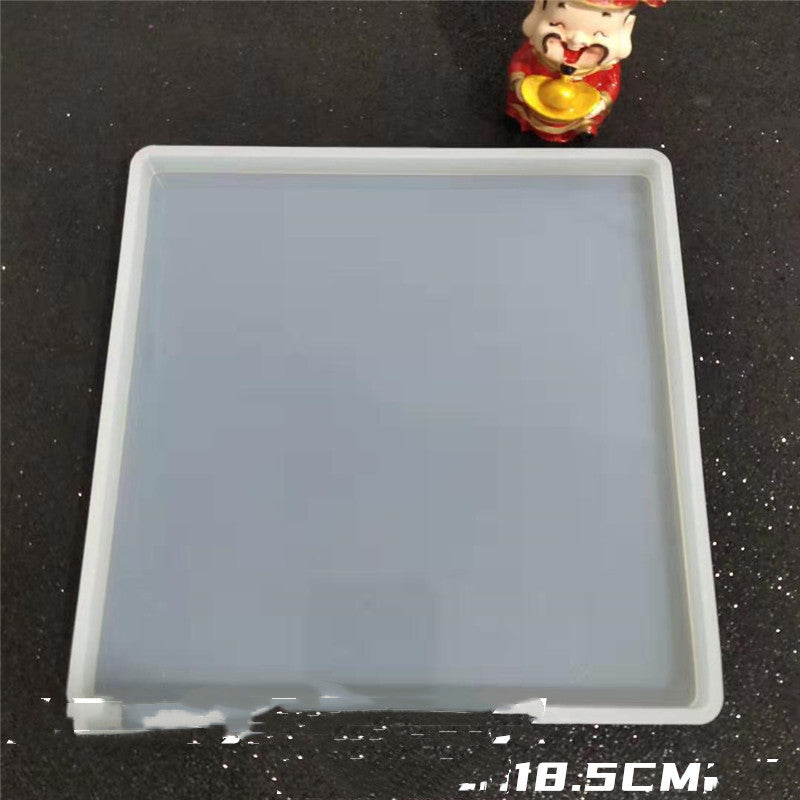 Diy Material Drop Glue Swing Table Base Tray Pressure Mud Plate Silicone Mold Handmade