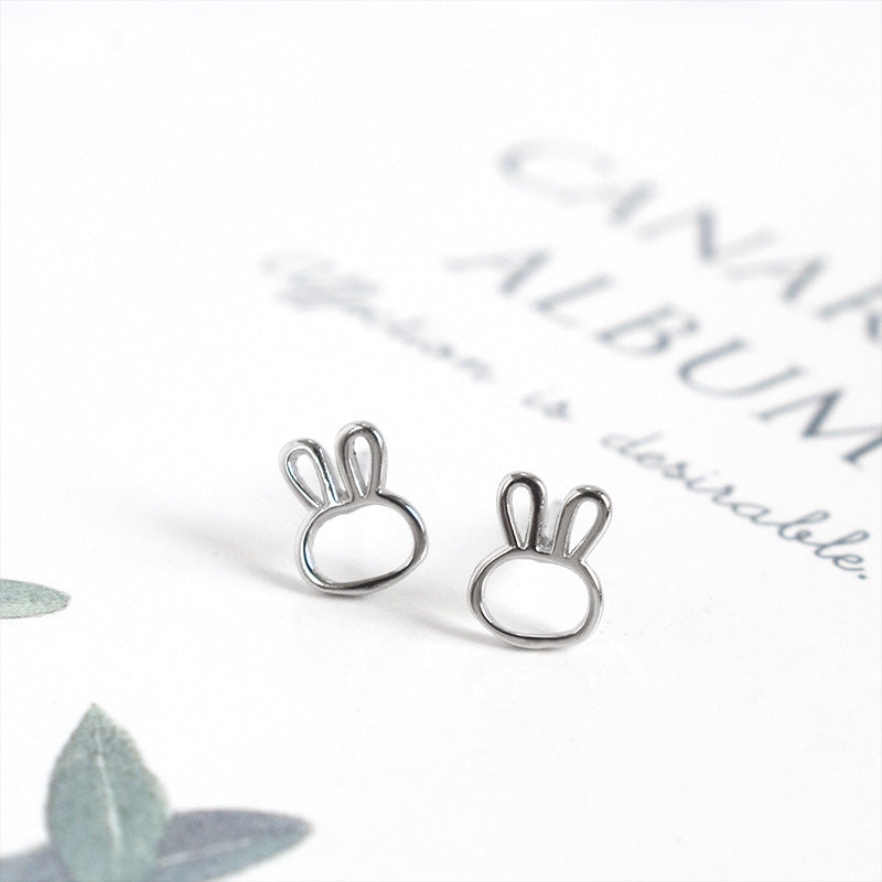 Cute Little Rabbit S925 Sterling Silver Earrings