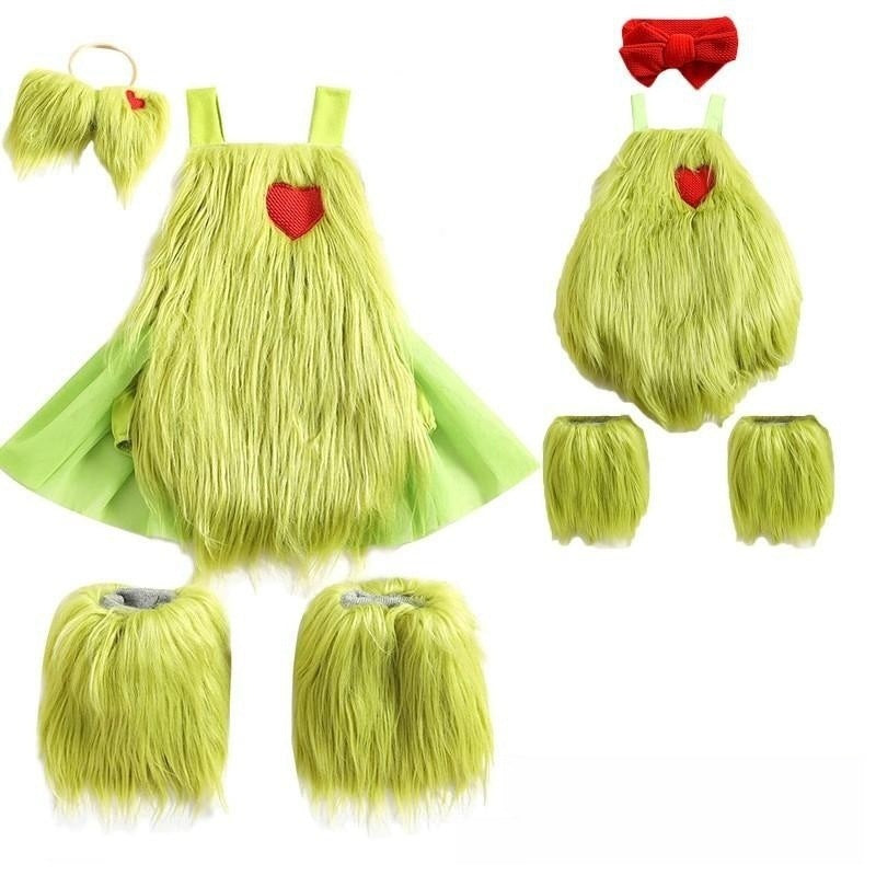 Children Christmas Clothes Skirt Outfit