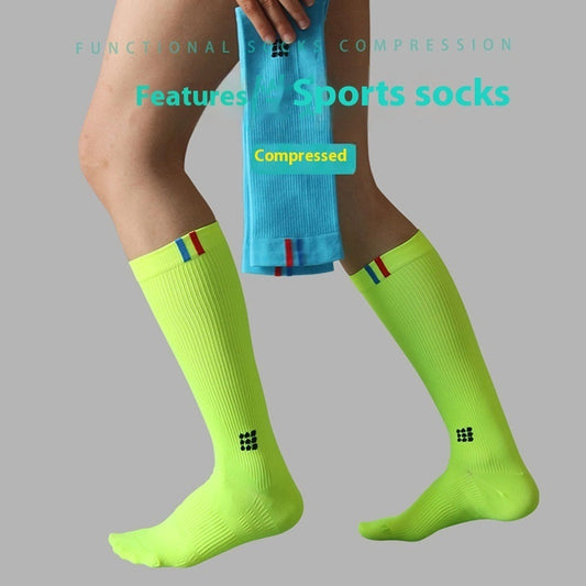 Pressure Long JK Sectional Sports Sports Socks Marathon Long Running Socks