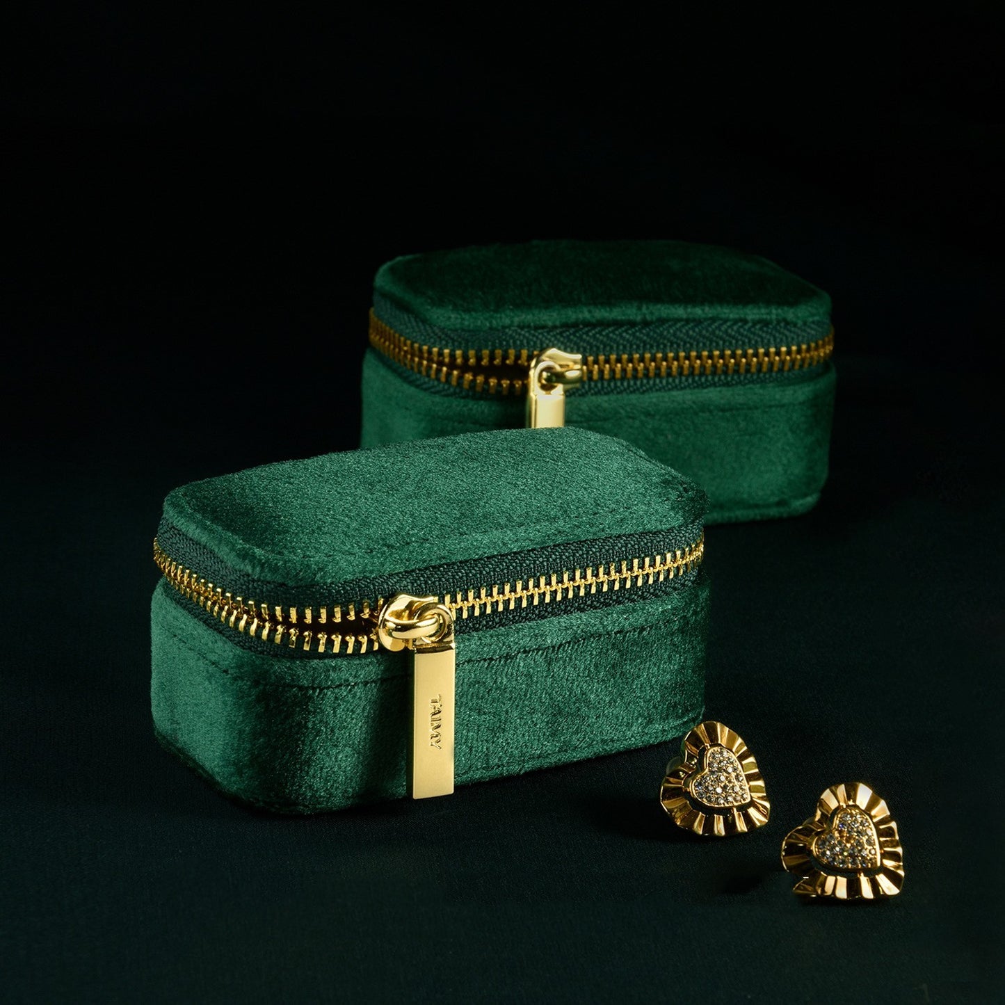 Retro Portable Jewelry Box Ring Necklace Storage Box