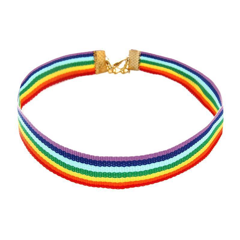 Men's And Women's Personality Creative Rainbow Necklace