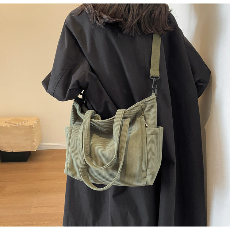 Commuter's All-matching Portable Art Student Large Capacity Shoulder Bag