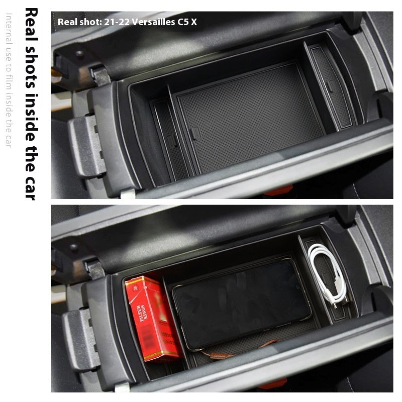 Automobile Armrest Box Cover Storage Box Interior Decoration