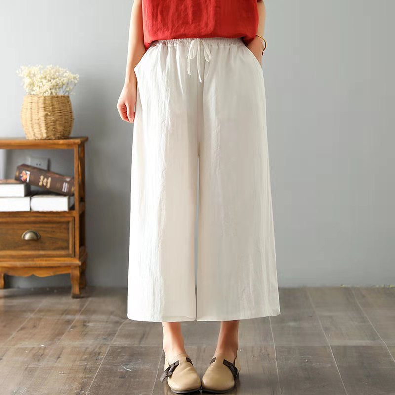 Women's Fashion Loose Linen Casual Leggings